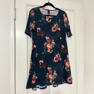 Agnes & Dora Floral Short Sleeve Dress
